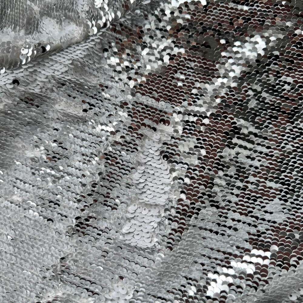 Zara TRF Collection Silver Sequin Cropped Blouse - Picture 3 of 7